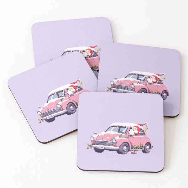 Item preview, Santa's Kawaii Minimalistic Ride Winter Wonderland Drive designed and sold by kahida.