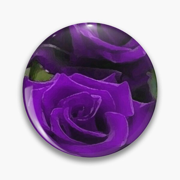 Item preview, two purple roses oil painting designed and sold by AA-designstore.