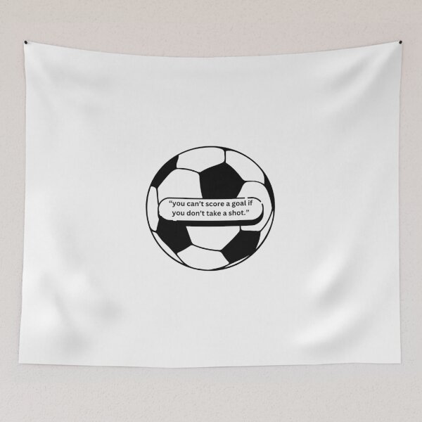 Item preview, "you can't score a goal if you don't take a shot" - motivational/ inspirational quotes designed and sold by TishCO.