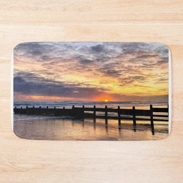 Item preview, December Sunrise on Blyth Beach - Portrait designed and sold by Violaman.
