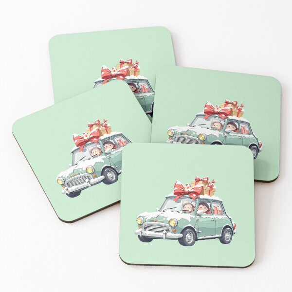 Item preview, Snowy Wonders Cute Car & Christmas Presents designed and sold by kahida.