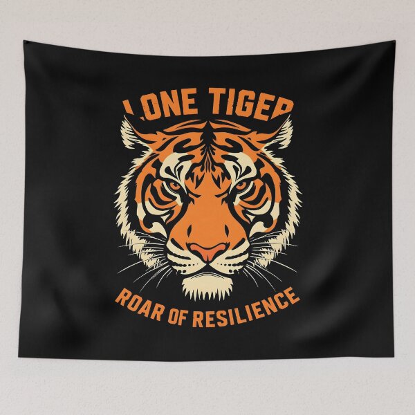 Item preview, Lone Tiger Roar Of Resilience Tiger Design designed and sold by GesparHouse.