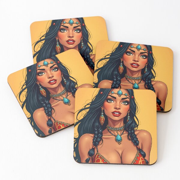 Item preview, Cute Native American Woman designed and sold by TheArtOfPat.