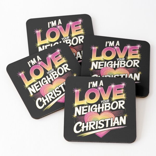 Item preview, I'm a Love Your Neighbor Christian - A great gift for Christians who want to share the message of love and faith. designed and sold by ZyziowskyArt.