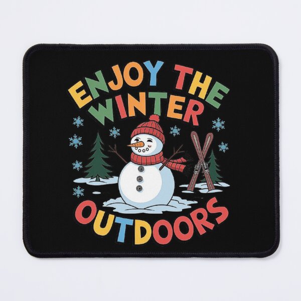 Item preview, Enjoy Winter Fun Outdoors - Snowman and Ski Adventure designed and sold by love3617.