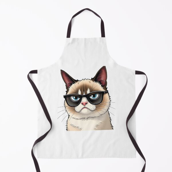 Item preview, Cartoon grumpy cat with glasses designed and sold by naatala.