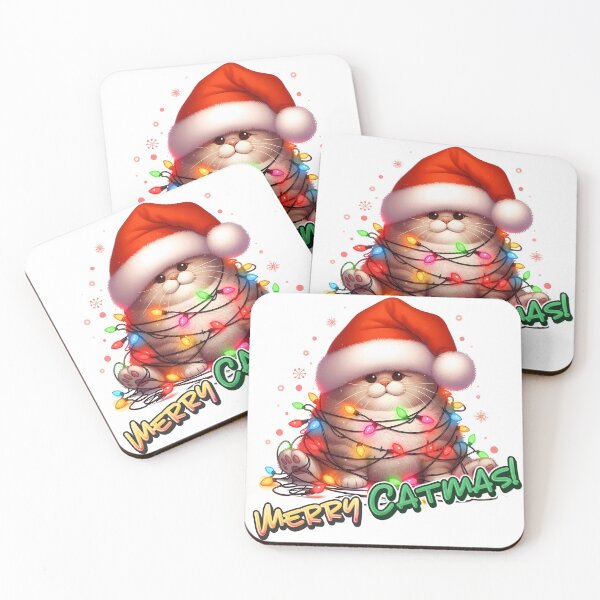 Item preview, Super Cute Far Cat Christmas designed and sold by DogArtGallery.