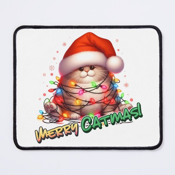 Item preview, Super Cute Far Cat Christmas designed and sold by DogArtGallery.