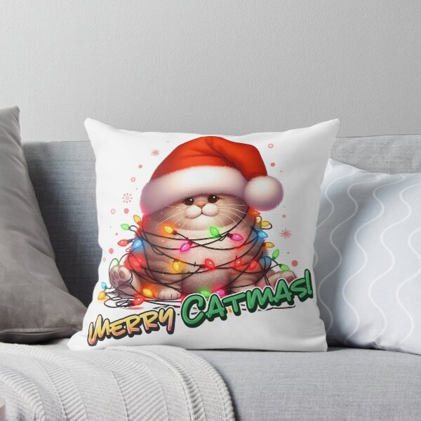 Item preview, Super Cute Far Cat Christmas designed and sold by DogArtGallery.