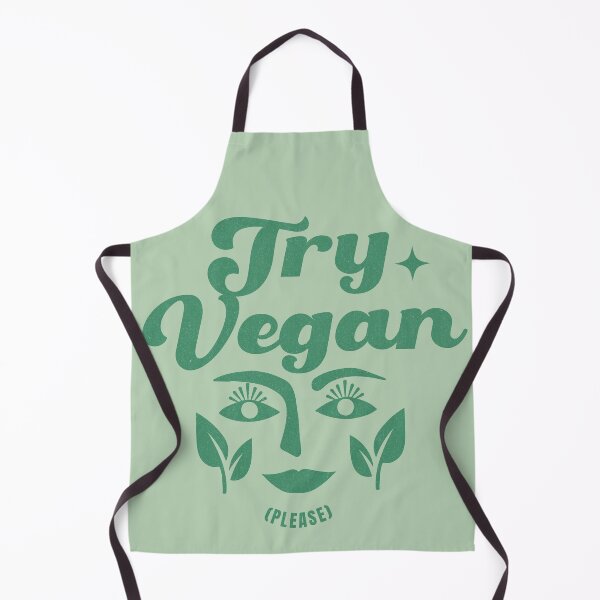 Item preview, Try Vegan (please) designed and sold by Botanical Cat.