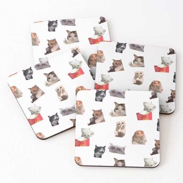 Item preview, Crying cat stickers pack bundle 2 designed and sold by iwannitonashirt.