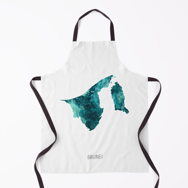 Item preview, Brunei Watercolor Map designed and sold by ArtPrints.
