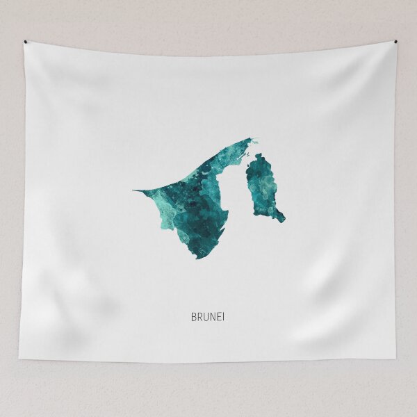 Item preview, Brunei Watercolor Map designed and sold by ArtPrints.