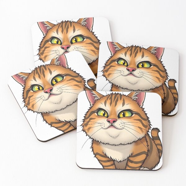 Item preview, Cartoon funny red fat grumpy cat  designed and sold by naatala.