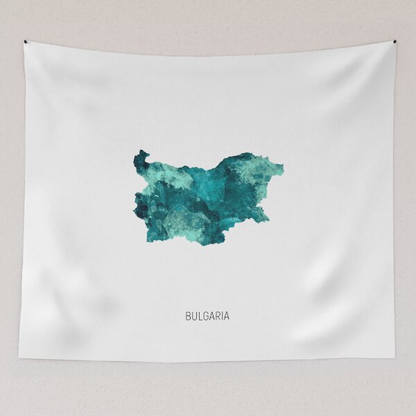 Item preview, Bulgaria Watercolor Map designed and sold by ArtPrints.