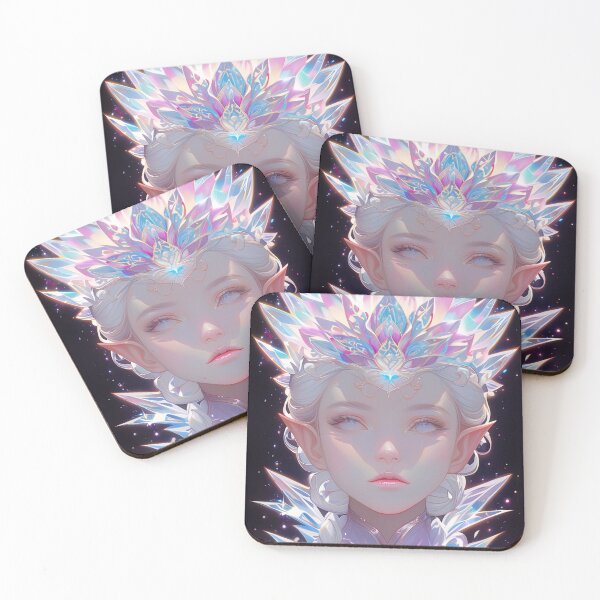 Item preview, Crystal Crown Ice Queen Anime Girl designed and sold by bubblegoth.