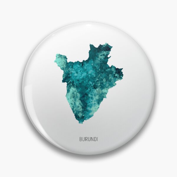 Item preview, Burundi Watercolor Map designed and sold by ArtPrints.