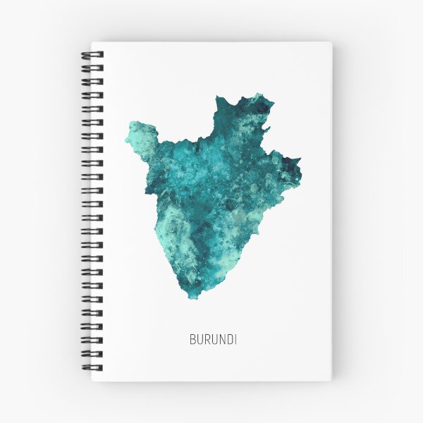 Item preview, Burundi Watercolor Map designed and sold by ArtPrints.