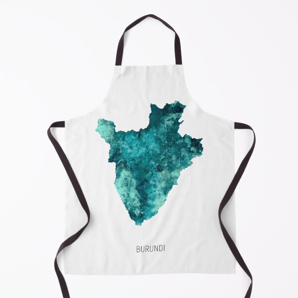 Item preview, Burundi Watercolor Map designed and sold by ArtPrints.