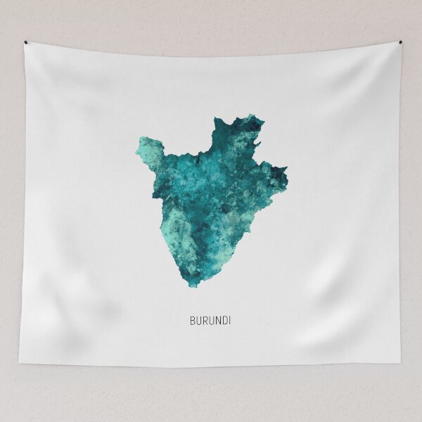 Item preview, Burundi Watercolor Map designed and sold by ArtPrints.