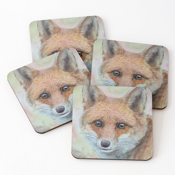 Item preview, Red Fox hand painted watercolour designed and sold by Bmoony.