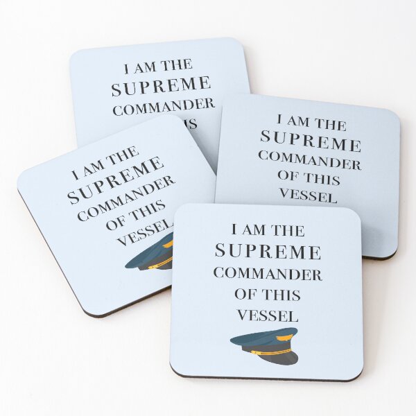 Item preview, I Am the Supreme Commander of this Vessel, Cabin Pressure Quote designed and sold by shminoa.