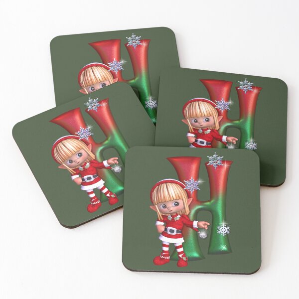 Item preview, Christmas Elf with H designed and sold by Marialen.