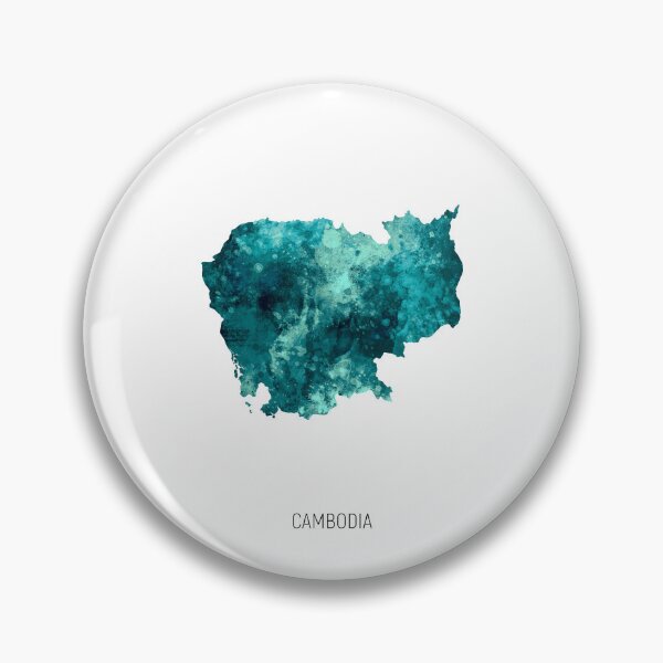 Item preview, Cambodia Watercolor Map designed and sold by ArtPrints.