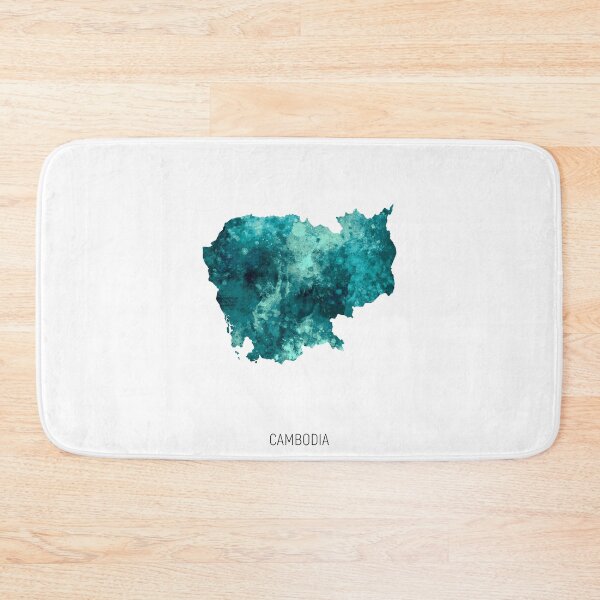 Item preview, Cambodia Watercolor Map designed and sold by ArtPrints.