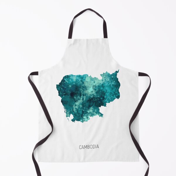Item preview, Cambodia Watercolor Map designed and sold by ArtPrints.