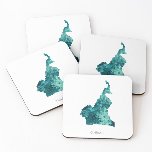 Item preview, Cameroon Watercolor Map designed and sold by ArtPrints.