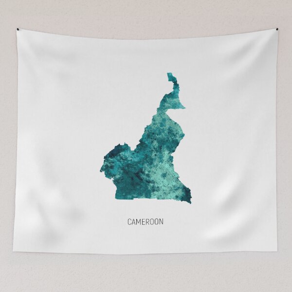 Item preview, Cameroon Watercolor Map designed and sold by ArtPrints.