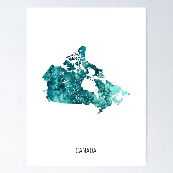 Item preview, Canada Watercolor Map designed and sold by ArtPrints.
