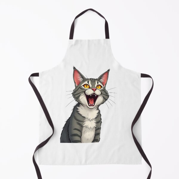 Item preview, Cartoon funny grey happy cat designed and sold by naatala.