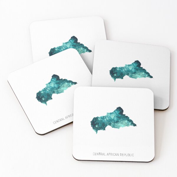 Item preview, Central African Republic Watercolor Map designed and sold by ArtPrints.