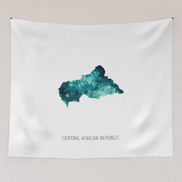 Item preview, Central African Republic Watercolor Map designed and sold by ArtPrints.