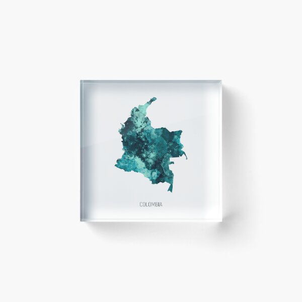 Item preview, Colombia Watercolor Map designed and sold by ArtPrints.