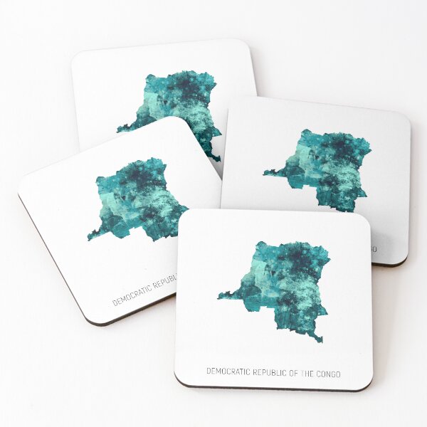 Item preview, Democratic Republic of the Congo Watercolor Map designed and sold by ArtPrints.