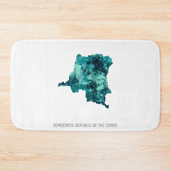 Item preview, Democratic Republic of the Congo Watercolor Map designed and sold by ArtPrints.