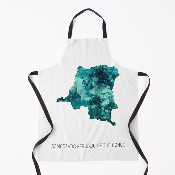 Item preview, Democratic Republic of the Congo Watercolor Map designed and sold by ArtPrints.
