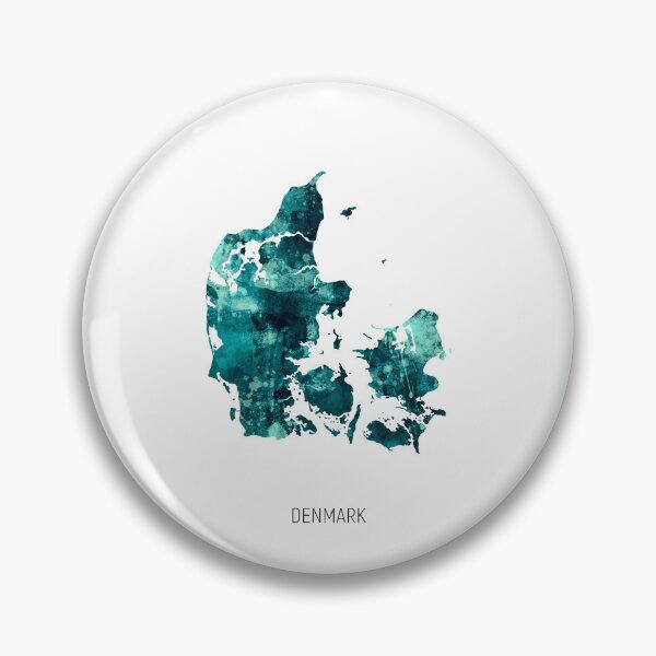 Item preview, Denmark Watercolor Map designed and sold by ArtPrints.