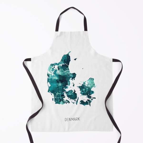 Item preview, Denmark Watercolor Map designed and sold by ArtPrints.