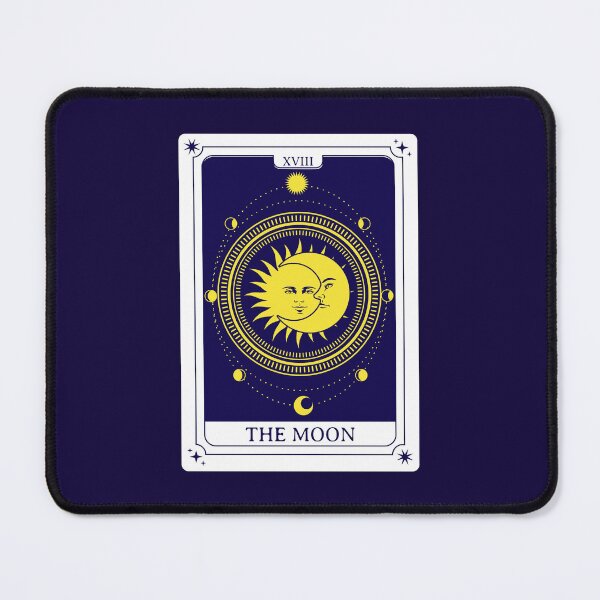 Item preview, The Moon Tarot Card designed and sold by pixelatedthread.
