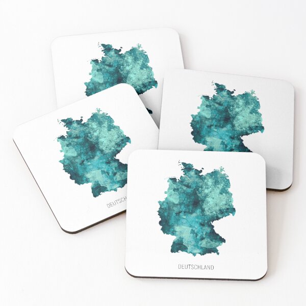 Artikelvorschau, Deutschland Aquarell Karte entworfen und verkauft von ArtPrints.