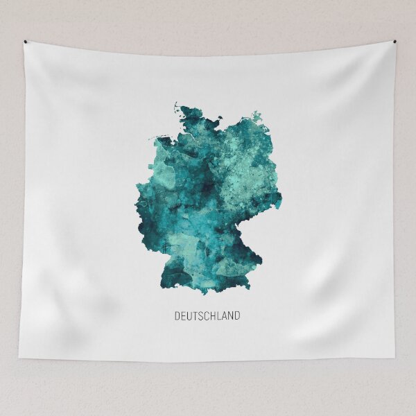Item preview, Deutschland Watercolor Map designed and sold by ArtPrints.