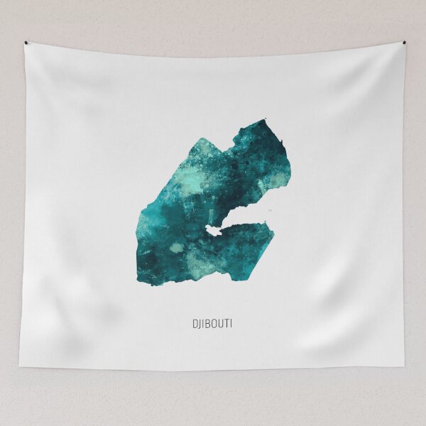 Item preview, Djibouti Watercolor Map designed and sold by ArtPrints.
