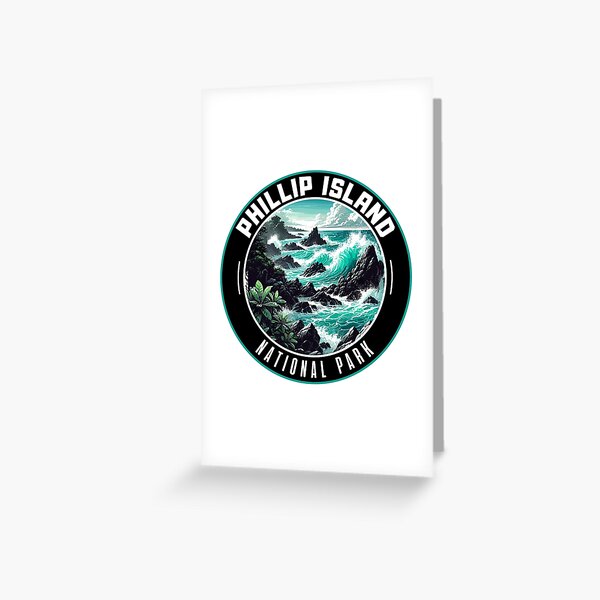 Item preview, Retro Phillip Island National Park in Australia Art Travel Badge designed and sold by MaateoDesign.