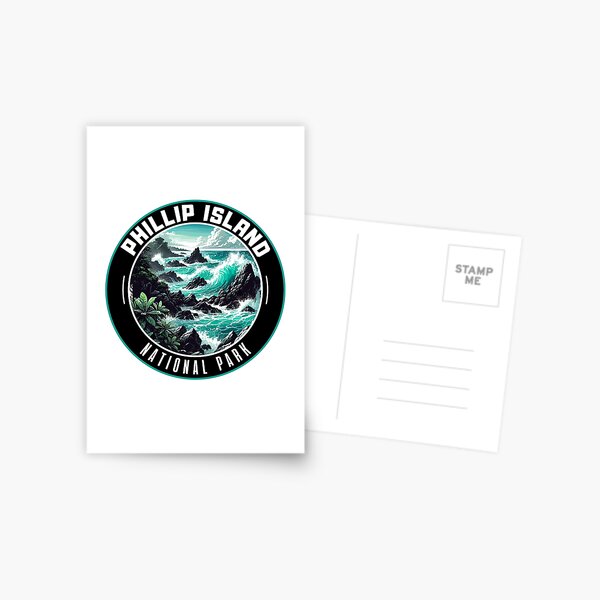 Item preview, Retro Phillip Island National Park in Australia Art Travel Badge designed and sold by MaateoDesign.