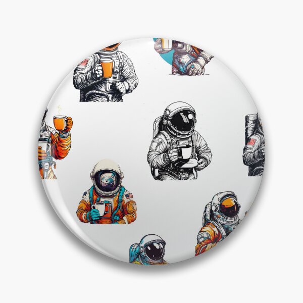 Item preview, Astronaut's Space Coffee Moment Pattern 1 designed and sold by Tom-Johnson.