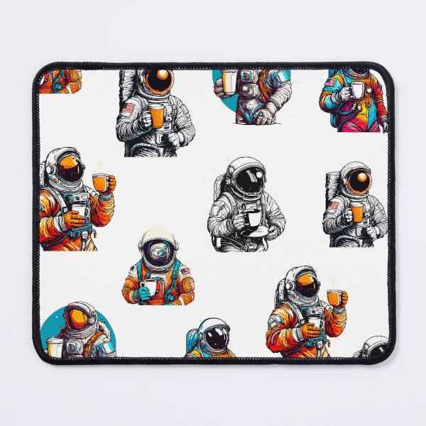 Item preview, Astronaut's Space Coffee Moment Pattern 1 designed and sold by Tom-Johnson.